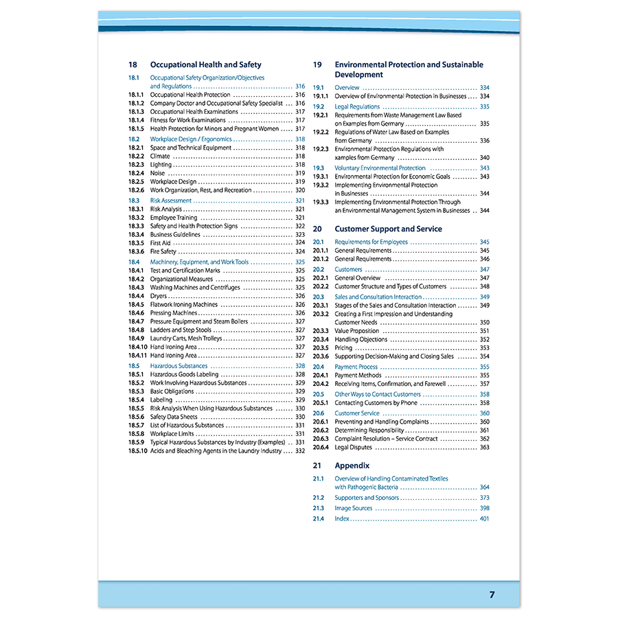 Buch Fachwissen Textilpflege englisch